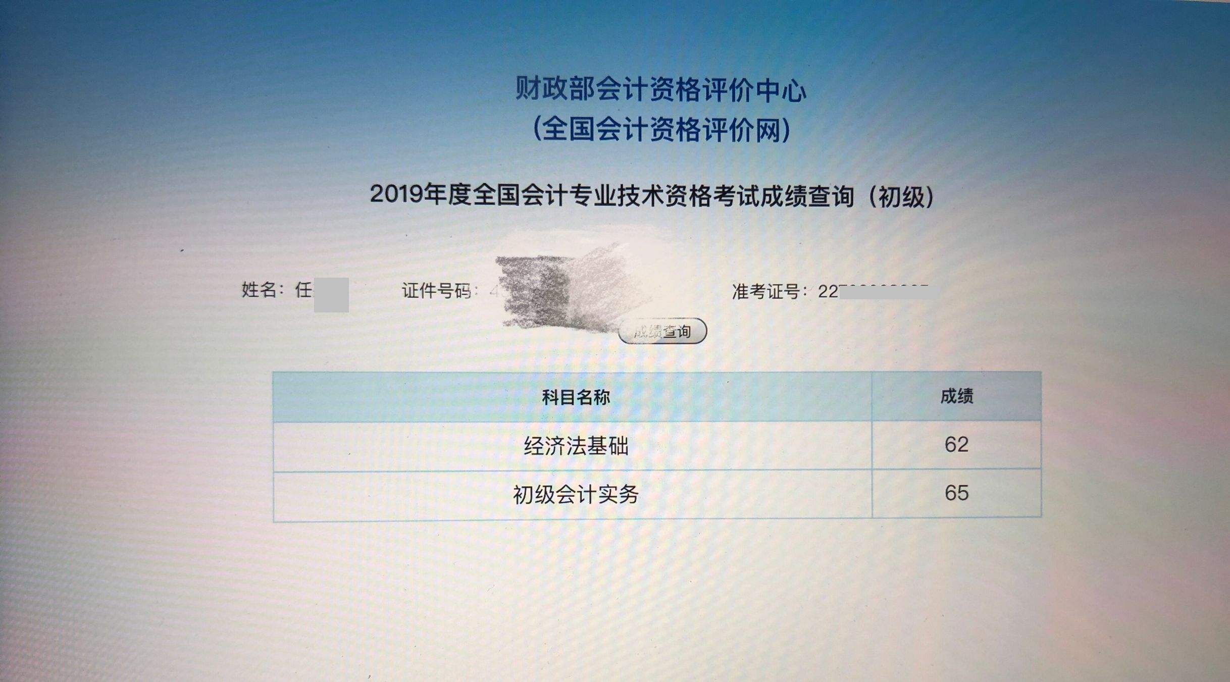 2022初級會計成績查詢_初級會計成績什么時候出來_2017初級會計成績