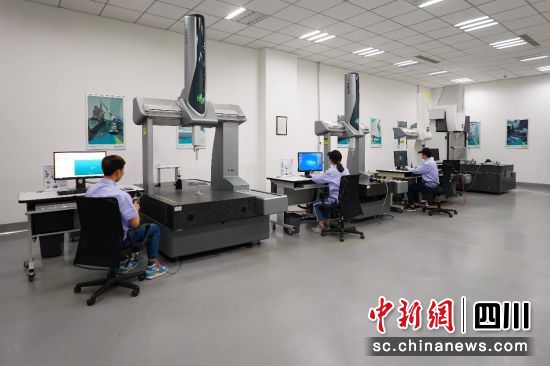 成都航空職業技術學院—海克斯康幾何量計量技術協同創新中心檢測間 。成都航空職業技術學院供圖